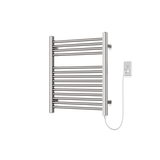 Artos Denby 27" x 24" Plug-In Heated Towel Rail Brushed Nickel – M06860P-BN
