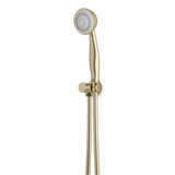 Artos Classic Multifunction Flexible Hose Hand Shower Kit on Pivoting Hook Satin Brass – F907-116SB