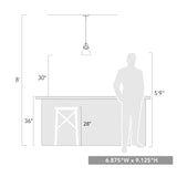 Hines 1-Light Mini Pendant in Matte Black with Clear Glass