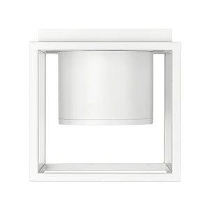 Desmond WHT Flush Mount - 7" in Matte White with Matte White Shade