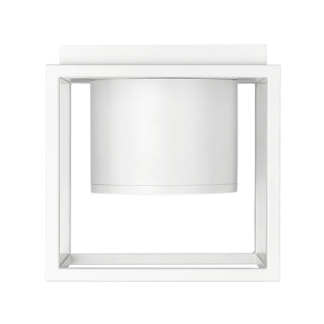 Desmond WHT Flush Mount - 7" in Matte White with Matte White Shade