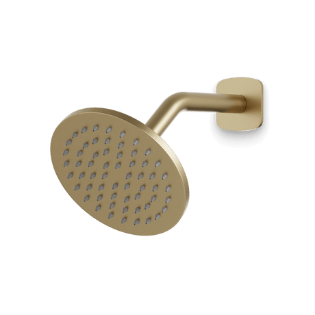 Artos Harmony 6" Shower Head on Angled Arm Satin Brass – F924A6SB