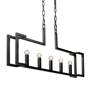 Kinsington Linear Pendant in Matte Black