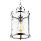 Payton Mini Pendant in Chrome with Clear Glass