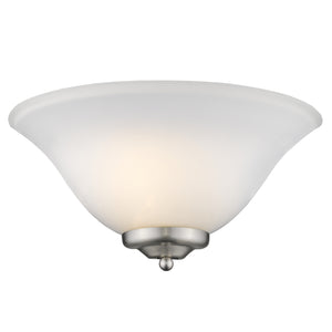 Multi-Family 1 Light Wall Sconce in Pewter with Opal Glass