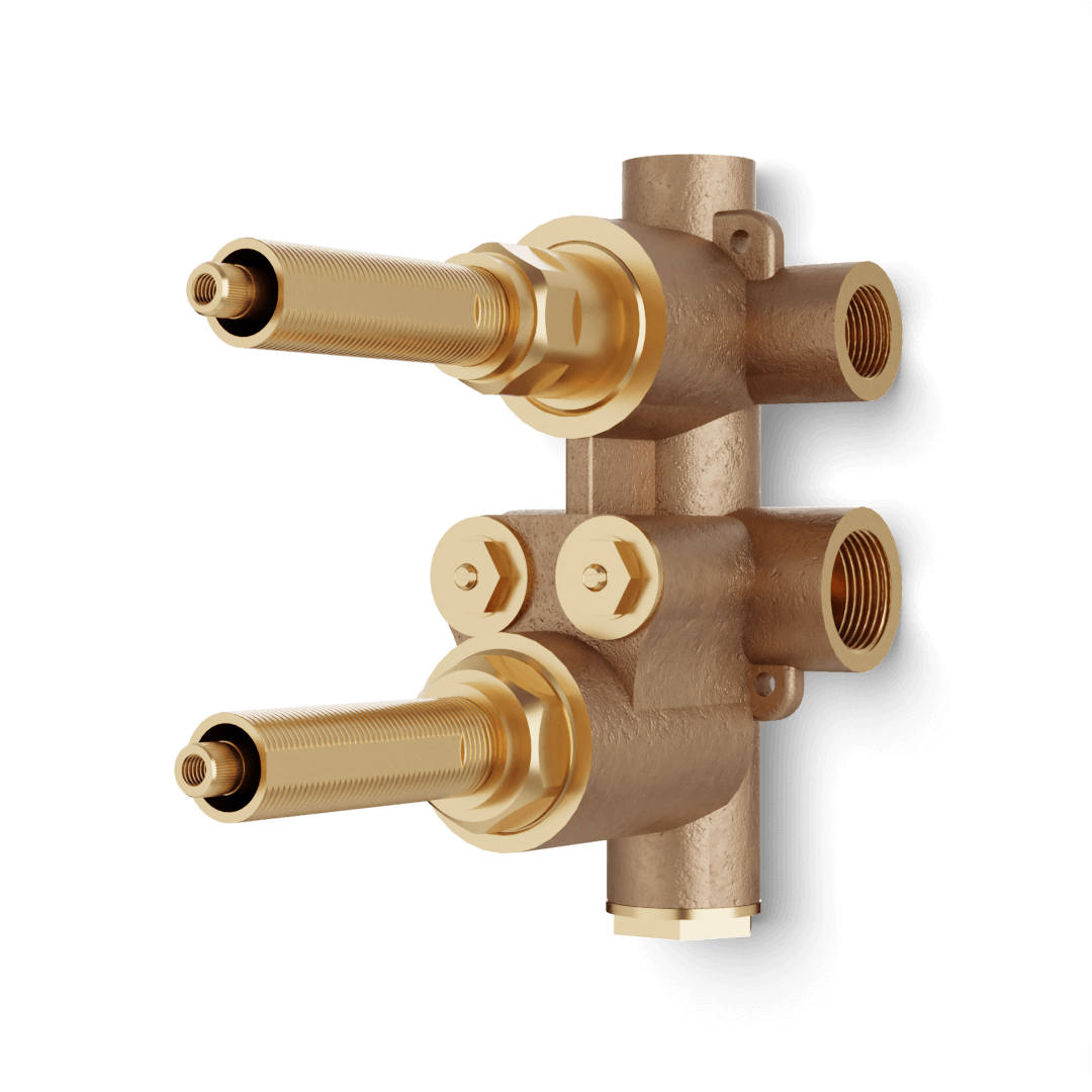 Artos 3/4" Thermostatic Valve with 3-Way Shared Diverter & Off Position – F973ANSVO
