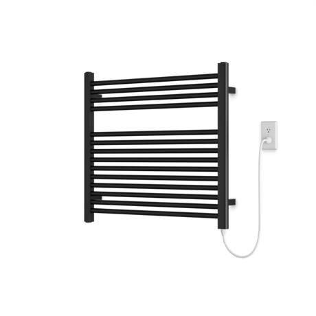 Artos Denby 27" x 30" Plug-In Heated Towel Rail Matte Black – M06875P-BK
