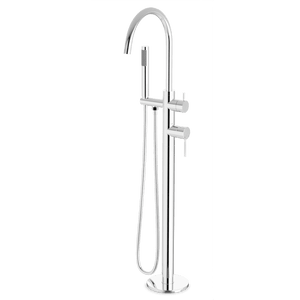 Artos Opera Floor Mount Tub Filler Trim Kit with Hand Shower Chrome
