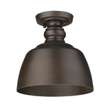 Holmes Flush Mount in Rubbed Bronze