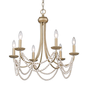 Serafina 6 Light Chandelier in Golden Aura