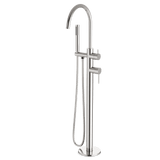 Artos Opera Floor Mount Tub Filler Trim Kit with Hand Shower Brushed Nickel – FS510TKBN