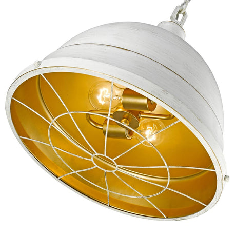 Bartlett Large Pendant in French White