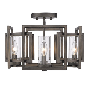 Marco Flush Mount in Gunmetal Bronze