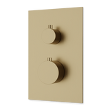 Artos Otella Thermostat with 3-Way Diverter & Off Position Trim Kit Satin Brass – F903B-60TKSB