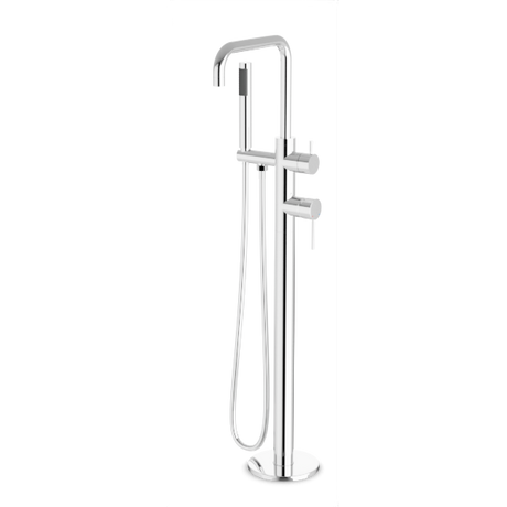 Artos Opera Floor Mount Tub Filler Trim Kit with Low Spout & Hand Shower Chrome – FS513TKCH