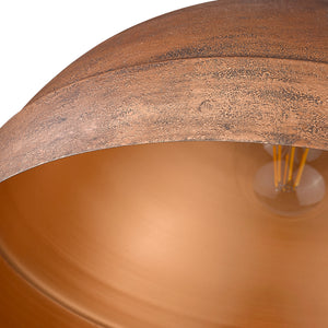 Lincoln Large Pendant in Vintage Copper