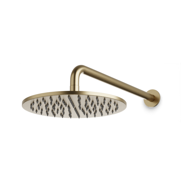 Artos Opera 10" Rain Shower Head on Ceiling Mount Arm Satin Brass – F907-60SB