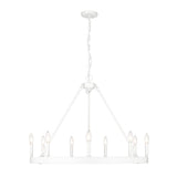 Alastair WHT Matte White 9 Light Chandelier
