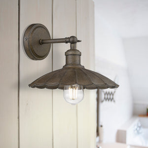 Clemence 1 Light Wall Sconce in Dark Rust