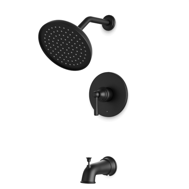 Artos Classic Pressure Balance Tub / Shower Trim Kit Matte Black – TS182BK