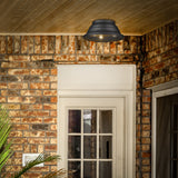 Bartlett Outdoor Flush Mount in Natural Black