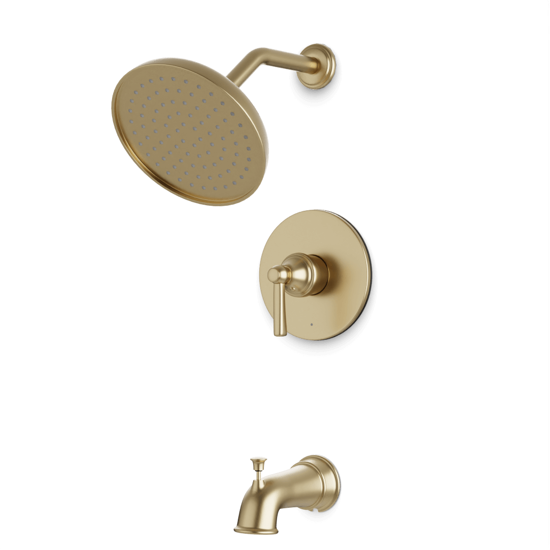 Artos Classic Pressure Balance Tub / Shower Trim Kit Satin Brass – TS182SB