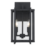 Tribeca Medium Outdoor Wall Sconce in Natural Black