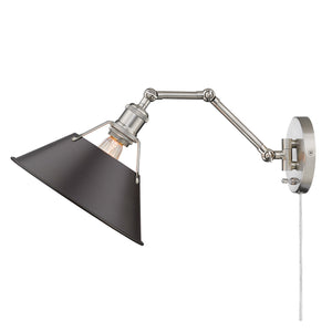 Orwell PW Articulating 1 Light Wall Sconce with Rubbed Bronze Shade