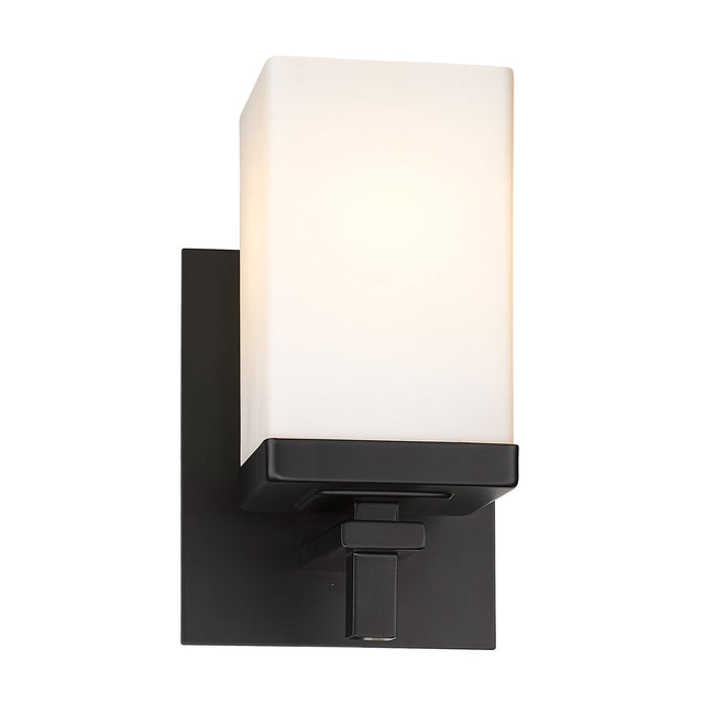 Maddox 1 Light Bath Vanity in Matte Black
