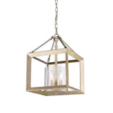 Smyth Convertible Semi-Flush in White Gold with Clear Glass