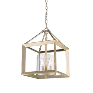 Smyth Convertible Semi-Flush in White Gold with Clear Glass