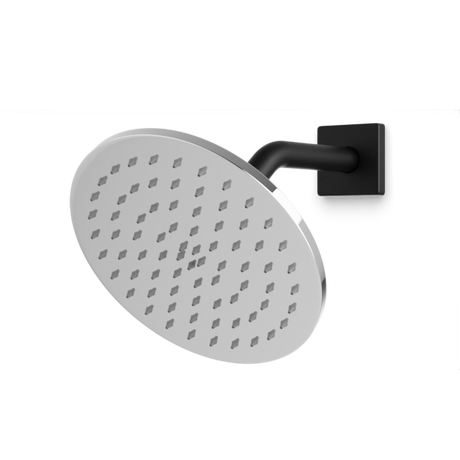 Artos Otella 8" Shower Head on Angled Arm Chrome / Matte Black – F907-11CHB