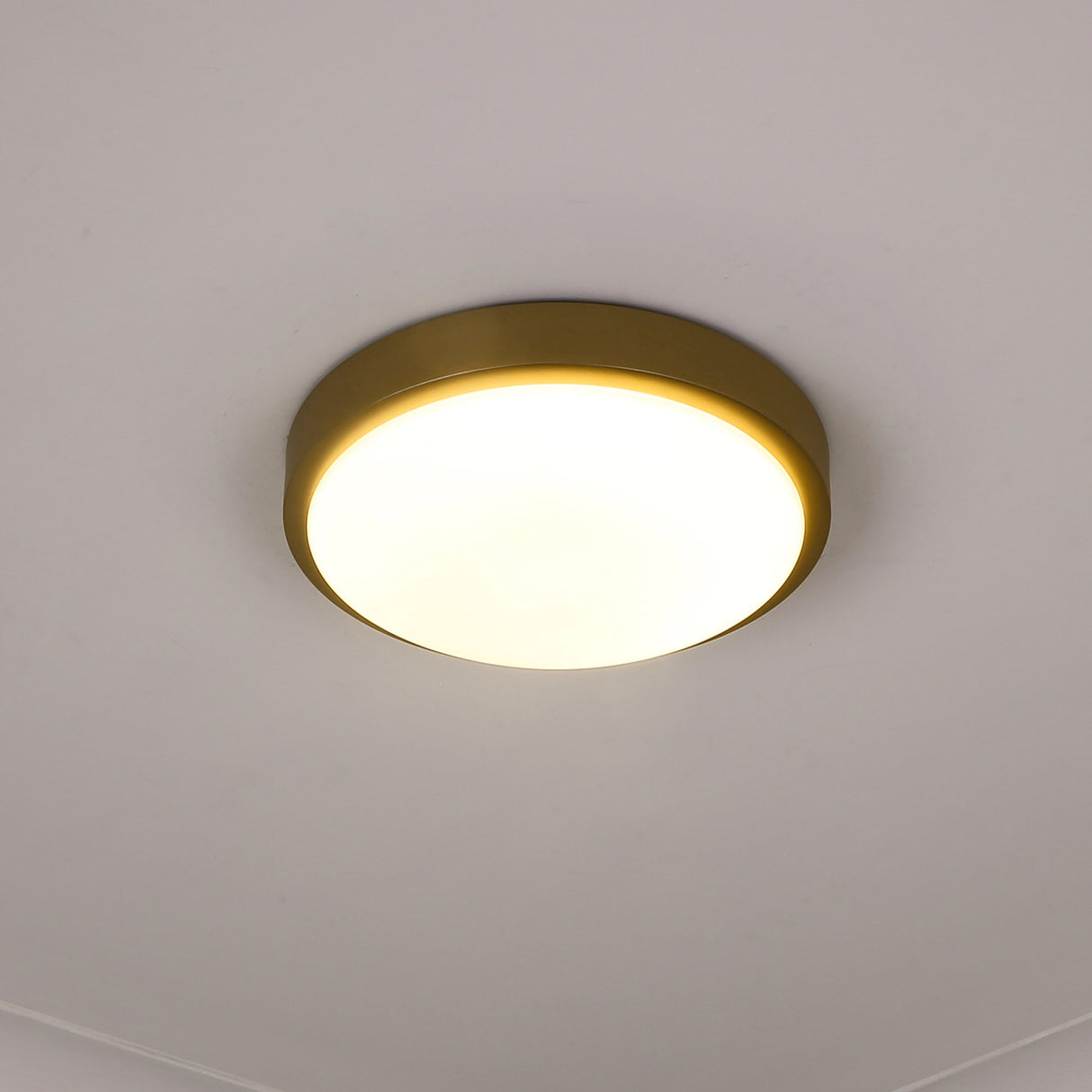 Gabi 10" Flush Mount in Brushed Champagne Bronze with Opal Glass