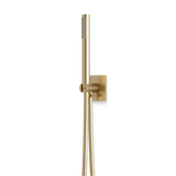 Artos Otella Flexible Hose Handshower Kit with 3.25" Escutcheon Plate Satin Brass – F902-45SB