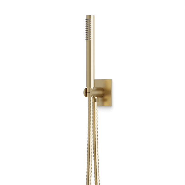Artos Otella Flexible Hose Handshower Kit with 3.25" Escutcheon Plate Satin Brass – F902-45SB