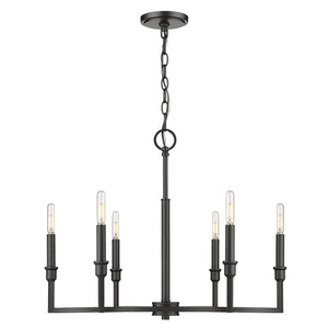 Ellyn 6 Light Chandelier in Matte Black
