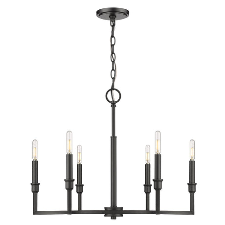 Ellyn 6 Light Chandelier in Matte Black
