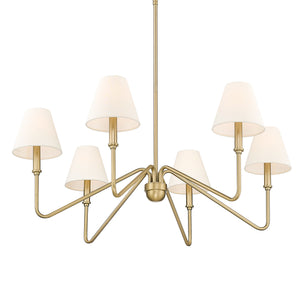 Kennedy BCB Brushed Champagne Bronze 6 Light Chandelier