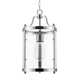 Payton Mini Pendant in Chrome with Clear Glass