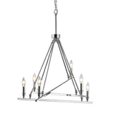 Garvin CH 6 Light Chandelier in Chrome