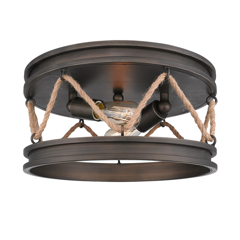 Chatham Flush Mount in Gunmetal Bronze