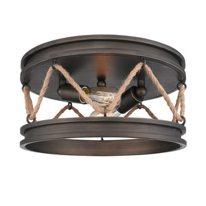 Chatham Flush Mount in Gunmetal Bronze