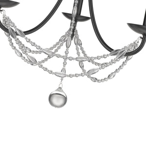 Mirabella Collection 3-Light Mini Chandelier in Black