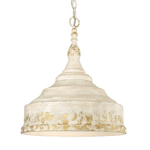 Keating 3 Light Pendant in Antique Ivory