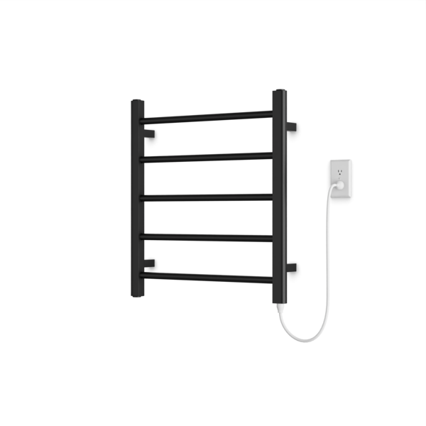 Artos Ryton 26" x 24" Plug-In Heated Towel Rail Matte Black – MR06560P-BK