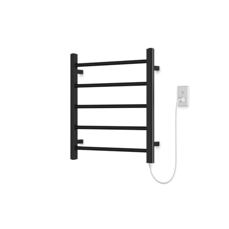 Artos Ryton 26" x 24" Plug-In Heated Towel Rail Matte Black – MR06560P-BK
