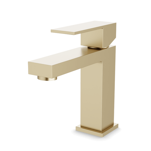 Artos Edge Single Hole Bathroom Faucet Satin Brass – FS307SB