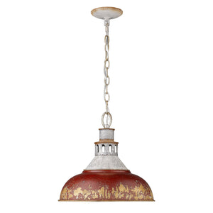 Kinsley Large Pendant in Aged Galvanized Steel