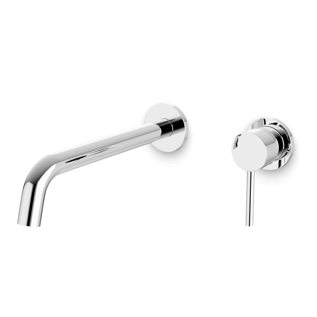 Artos Opera In-Wall Single Handle Bathroom Faucet with Extended Spout Chrome – F501-9-1CH