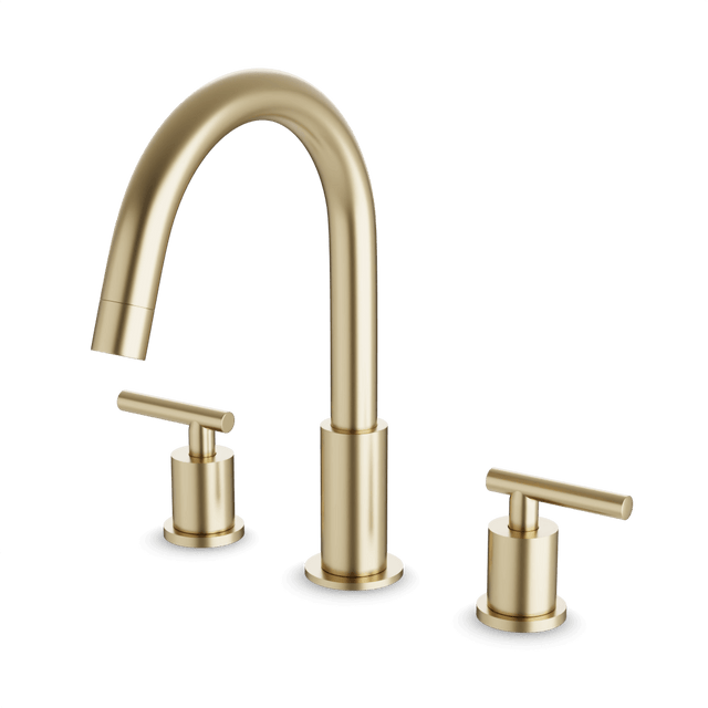 Artos Opera 8" Widespread Bathroom Faucet With Lever Handles Satin Brass – FS310SB